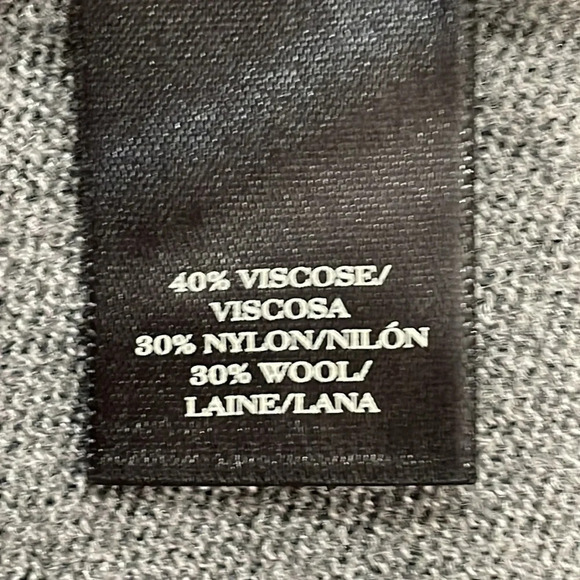 Ann Taylor Wool Blend Cardigan Sweater Gray Long Open Front S - Picture 12 of 16